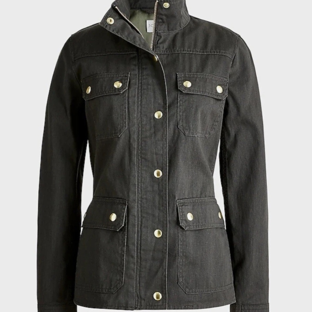 J. Crew Utility Jacket with Stand-Up Collar